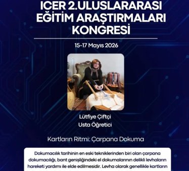 Sivas'ta Eğitim Araştırmaları Kongresi'nde Çarpana Dokuma Eğitimi