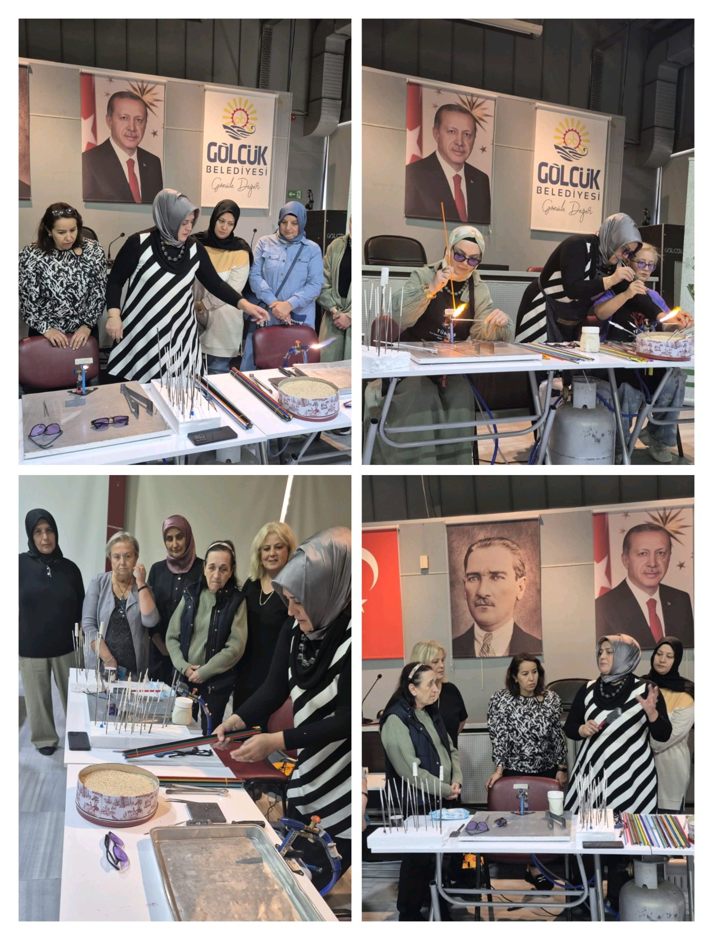 Alevde Cam Şekillendirme Sanatı Etkinliği